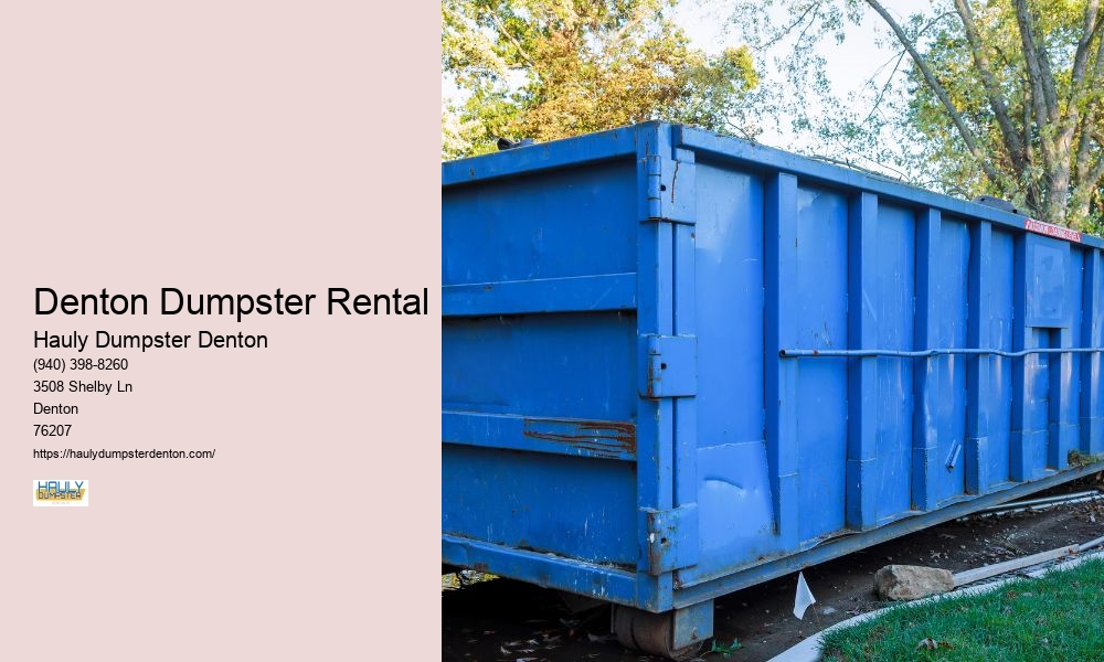 Denton Dumpster Rental 