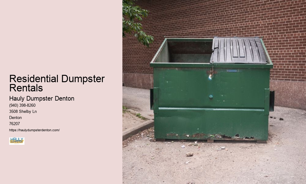 Residential Dumpster Rentals