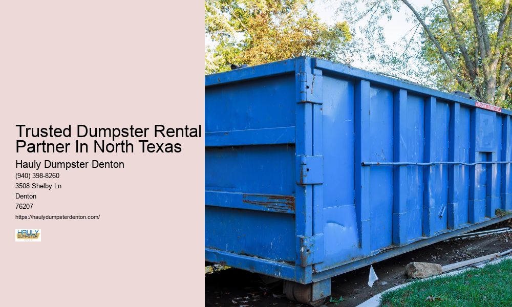 Trusted Dumpster Rental Partner In North Texas